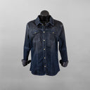 Teleria Zed Pacifica Over-Dyed Western Snap Shirt in Antracite