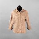 Teleria Zed Pacifica Over-Dyed Western Snap Shirt in Desert Old