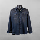 Teleria Roper Over-Dyed Western Snap Shirt in Anthracite