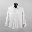 Teleria Roper Over-Dyed Western Snap Shirt in Bianco Ottico