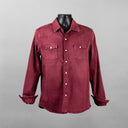 Teleria Roper Over-Dyed Western Snap Shirt in Bordeaux